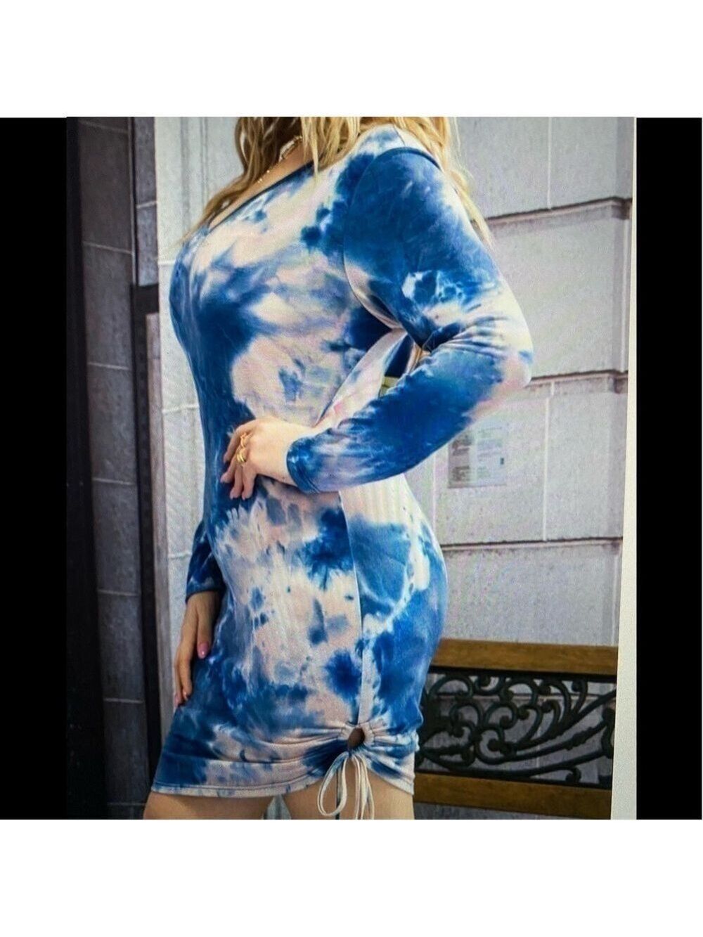𝅺BEAUTIFUL Blue Tie Dye Dress.   🎉HP 7/11🎉